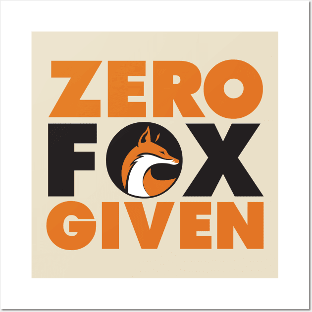 Zero Fox Given Wall Art by upursleeve